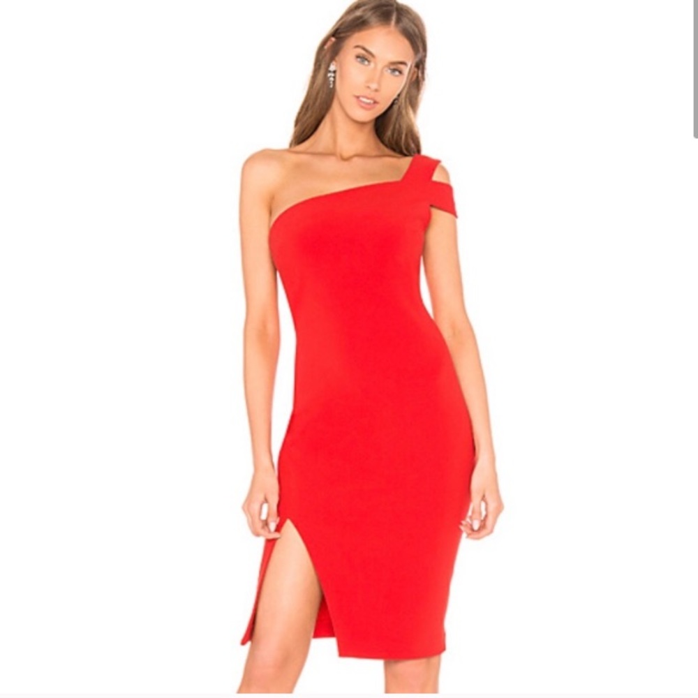 Likely Packard One-Shoulder Cocktail Dress